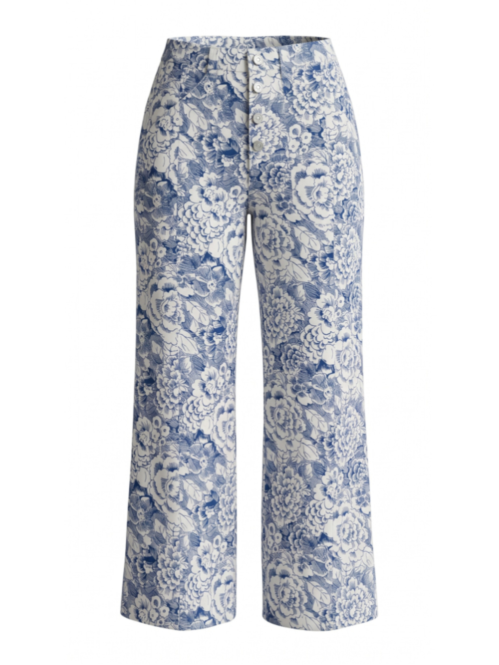 Cinq à Sept Benji High Rise Cropped Wide Leg Pants Indigo Blue Size 10 NWT MSRP